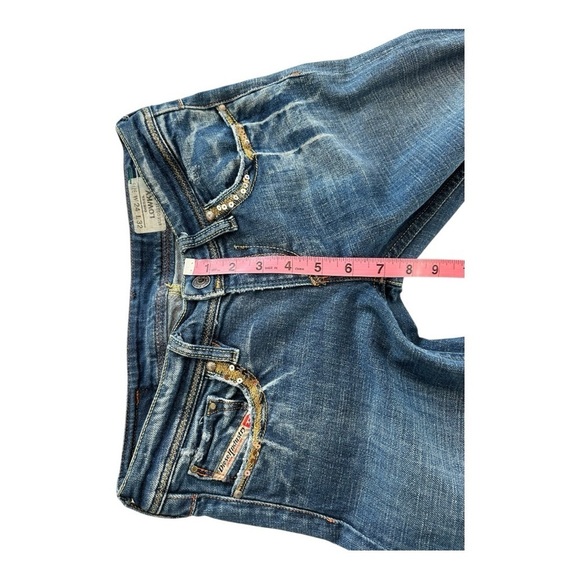 Diesel LOWKY Jeans Blue Denim Sequin | Size  24 X 32 - Picture 11 of 15